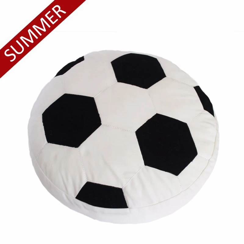 Creative Football Cushion Pillow Winter Plush Summer Breathable Fabric Gift For Boyfriend Birthday Fans Gift Home Decore