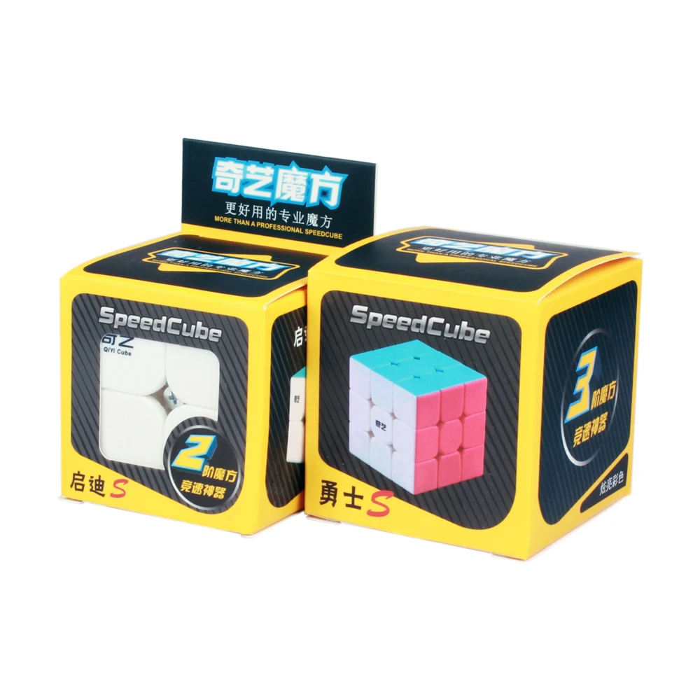 Qiyi Warrior S 3x3x3 волшебный кубик-головоломка Профессиональный QIDI S 2x2x2x2 Stickerless speed Cubo Magico 2x2 3x3 игрушка для детей - Цвет: 2x3 layer