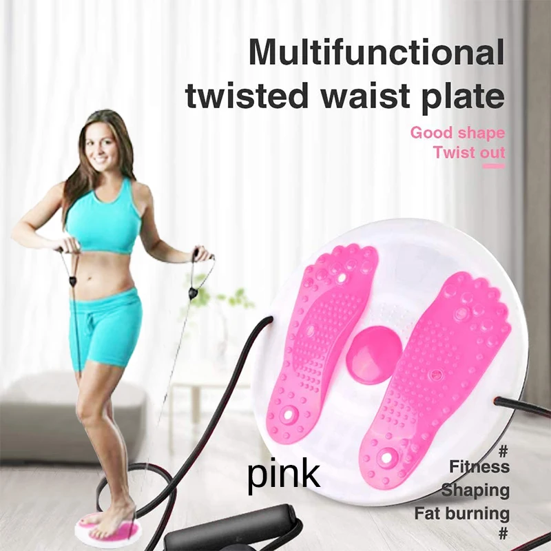 

Yoga Waist Twisting Plate Balance Foot Massage Twisted Disc Magnet Boards With Pilates Rope Fitness Equipment