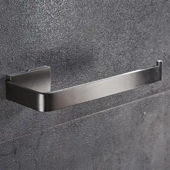 

Stainless Steel Wall Mount Brushed Texture Paper Holder Tissue Towel Rack Toilet Roll Dispenser for Bathroom Home Restroom Hotel