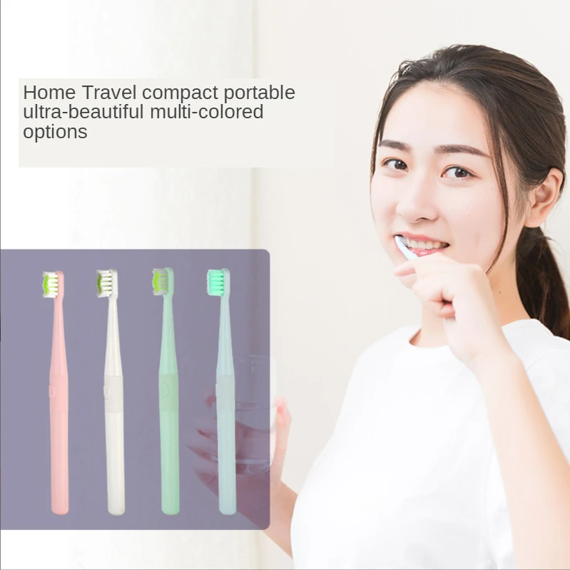 

Adult Children Cartoon Mini Sonic Electric Toothbrush Oral Hygiene Care Waterproof Super Soft Beauty Tool Battery Style Portable