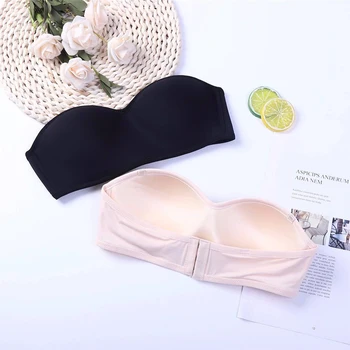 

Sexy 3D Strapless Bra Top Women Invisible Bras Push Up Lingerie Wire Free Brassiere Non-slip Seamless Bralette for Wedding Dress