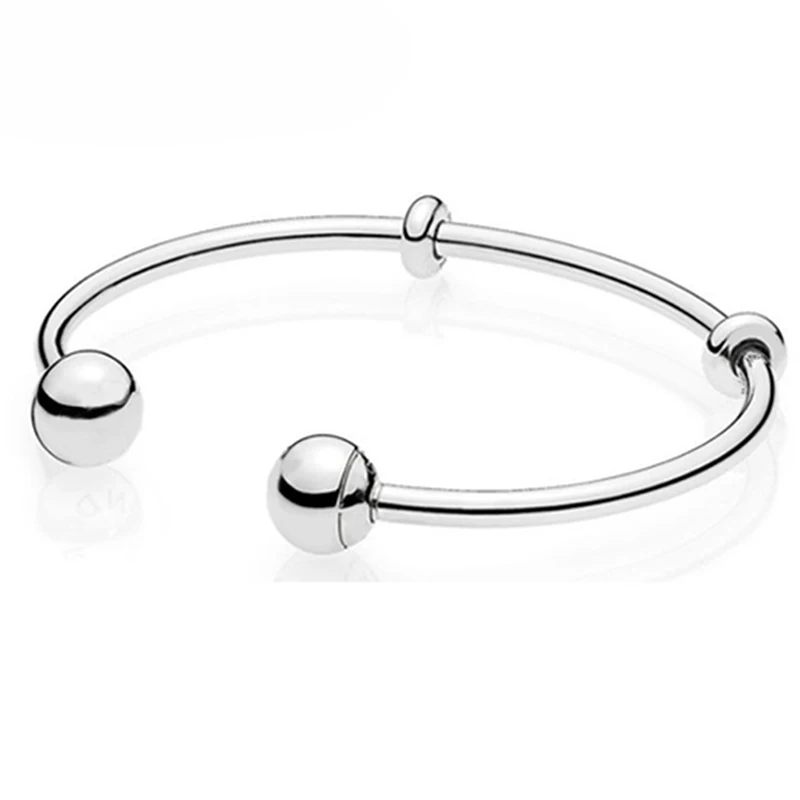 XIAOYI 925 стерлингового серебра Открытый браслет Moments серебряный европейский стиль Pandoras леди браслет для женщин модные уникальные Подвески подарок