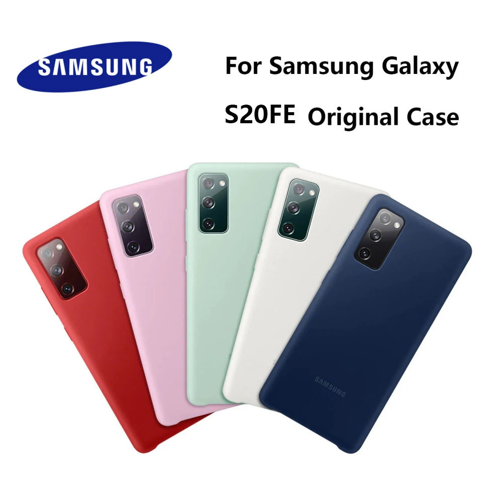 samsung silicone cover Original Samsung Galaxy S20 FE Case High Quality Soft Silicone Cover Samsung Galaxy S20FE Protector Shell & Box samsung cases cute