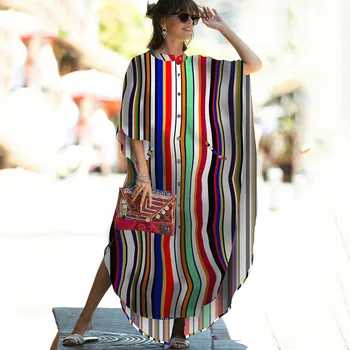 

Women's Beach Tunic Cover Up Cotton Cover-Ups New Gowns Cardigan Loose Plus Size Bikini With Swimsuit Animal Sierra Surfer May