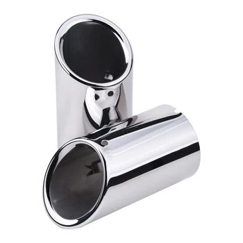 

ESPEEDER For Audi A5 A4 Q5 Car Stainless Steel Exhaust Tips Pipe Car Styling Exhaust Tails Muffler 2pcs