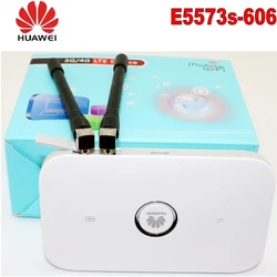 Huawei – routeur WiFi 4G sans fil débloqué CAT4 E5573s 606 M, Hotspot Mobile LTE FDD 150 plus, 2 antennes, 700/1800 
