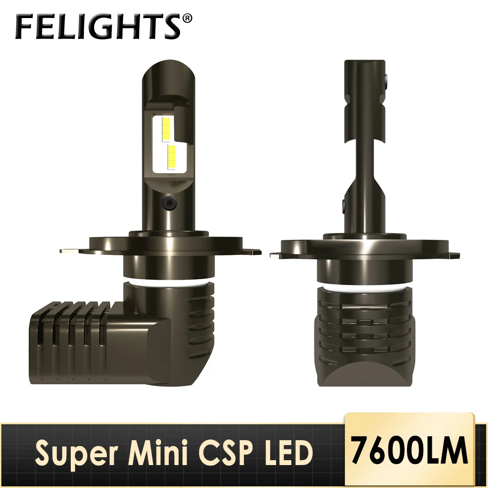 

2Pcs Mini H4 H7 LED Car Fog Headlight Kit High Low Beam 6000K H1 H11 9005 HB3 9006 HB4 H8 H9 Fog Lamp Bulbs Car Accessories 24V