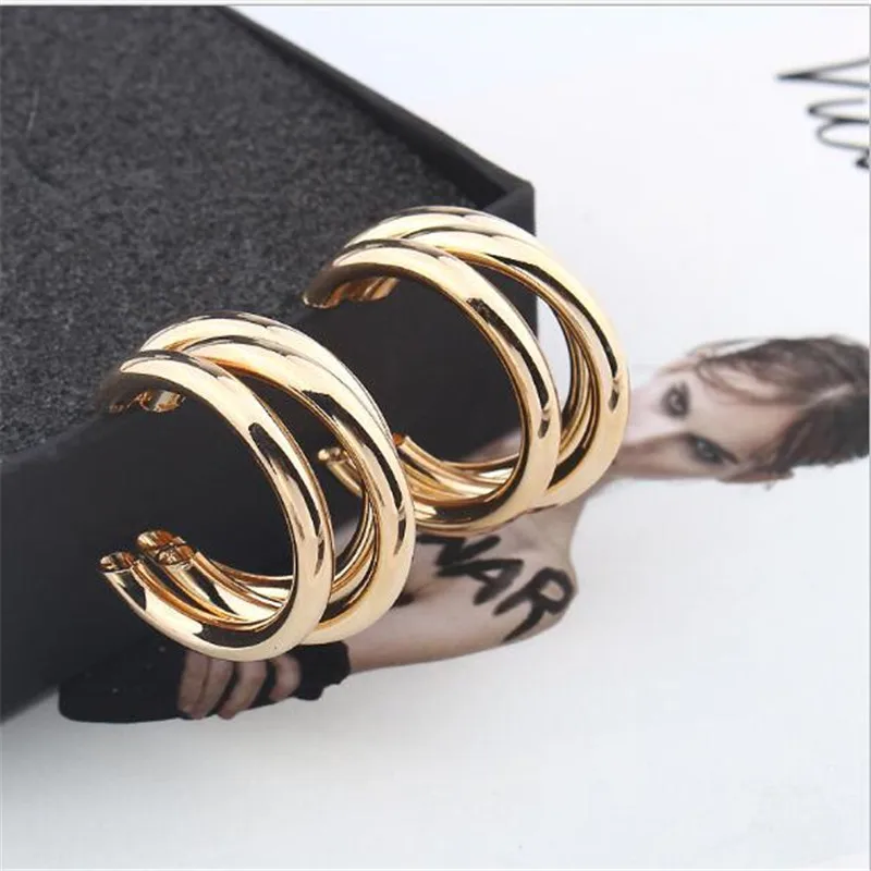 New-Style-Gold-Silver-Color-Drop-Earrings-for-Women-Vintage-Metal-Irregular-Dangle-Earrings-Female-Fashion