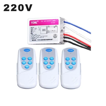 

220V 110V Lamp Intelligent Remote Control Switch 4 Ways Digital Smart Sensor Wall Light Switchs Wireless Receiver Transmitt