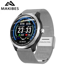 Makibes BR4 ЭКГ PPG умные часы мужские с электрокардиограммой дисплей пульсометр кровяное давление смарт-Браслет фитнес-трекер часы