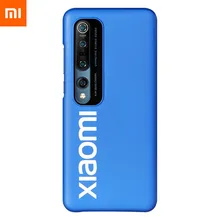 Original Xiao mi mi 10, mi 10 PRO coques de téléphone Logo étuis ajustés 6.67 ''Xio mi Smartphone Cellhphone pare-chocs housses de protection noir(China)