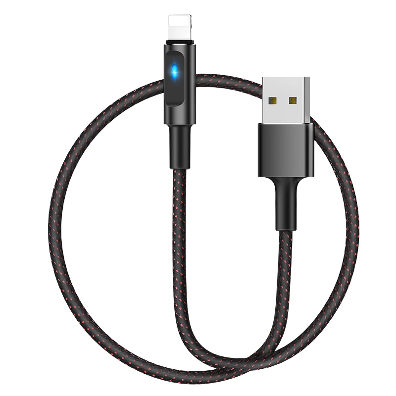 HOCO U47, 20 шт./лот,, 1,2 м, нейлоновый USB кабель для iPhone 11 Xs Max, Xr X 8, 7, 6, 6 S, синхронизация данных, быстрая зарядка, кабель для iPhone