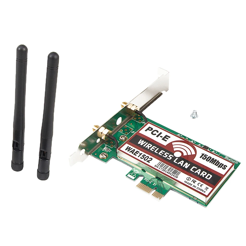 Беспроводной wifi PCI-E адаптер Встроенный WLAN карта для настольного компьютера и антенны