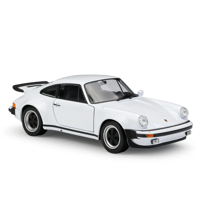 WELLY 1:24 1974 Porsche 911 Turbo3.0 модель спортивного автомобиля из сплава Модель автомобиля украшение Коллекция игрушек инструменты подарок - Цвет: Белый