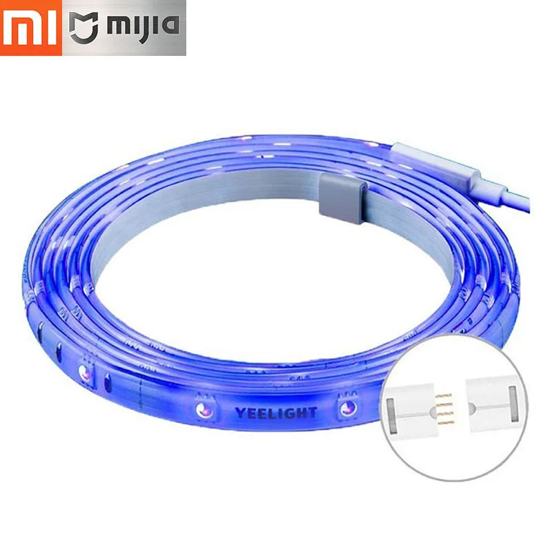 Lightstrip Plus Xiaomi Yee светильник, умный светильник, умный дом, Wi-Fi приложение, светодиодный светильник с дистанционным управлением, полоса расширения, версия, поддержка сшивания - Цвет: Lightstrip Plus