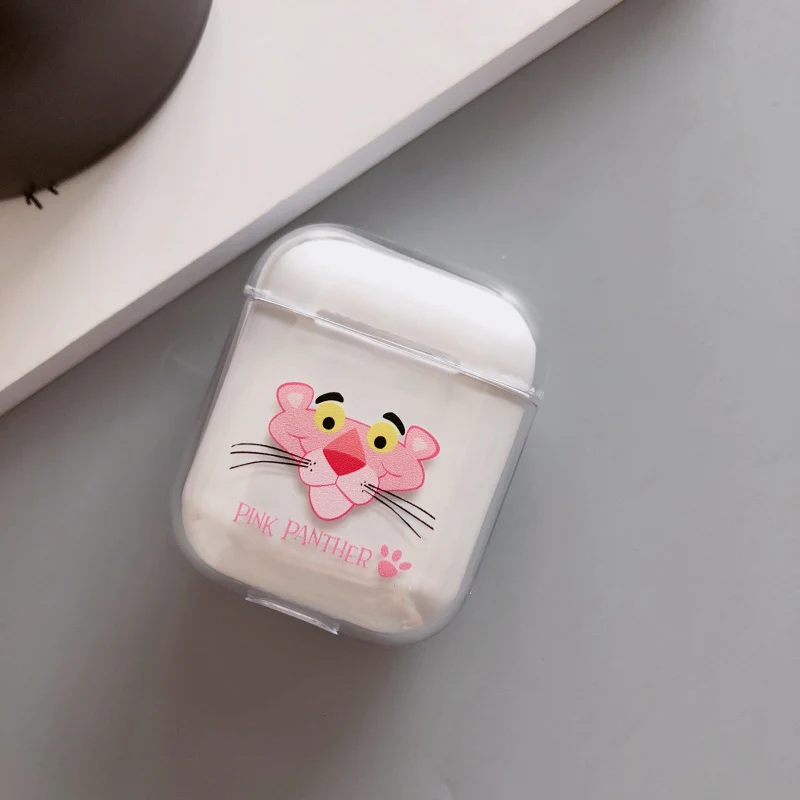 Прозрачный жесткий чехол с милым рисунком Пикачу для Apple Airpods 1 2, беспроводные Bluetooth наушники, защитный чехол