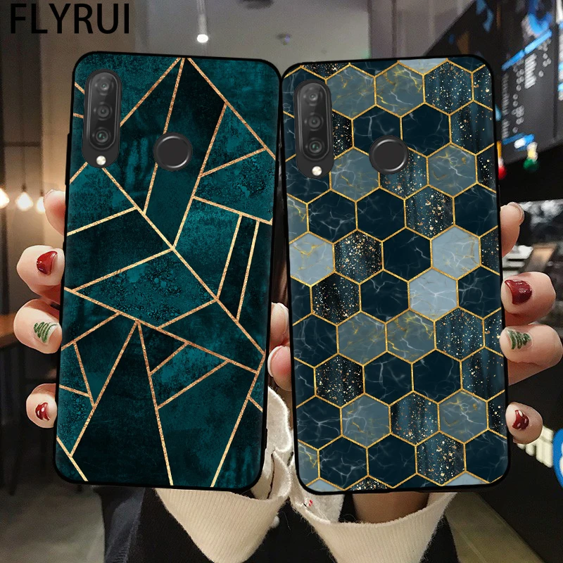 Чехол-накладка для Huawei P10 P20 P30 P40 Lite E Mate 20 Pro силиконовый черный | Мобильные