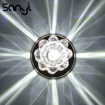 

Colorful&Transparent LED Pendant Light Modern Lamp for Bedroom/Living Room Crystal Ceiling Lamp Flowers Appearance