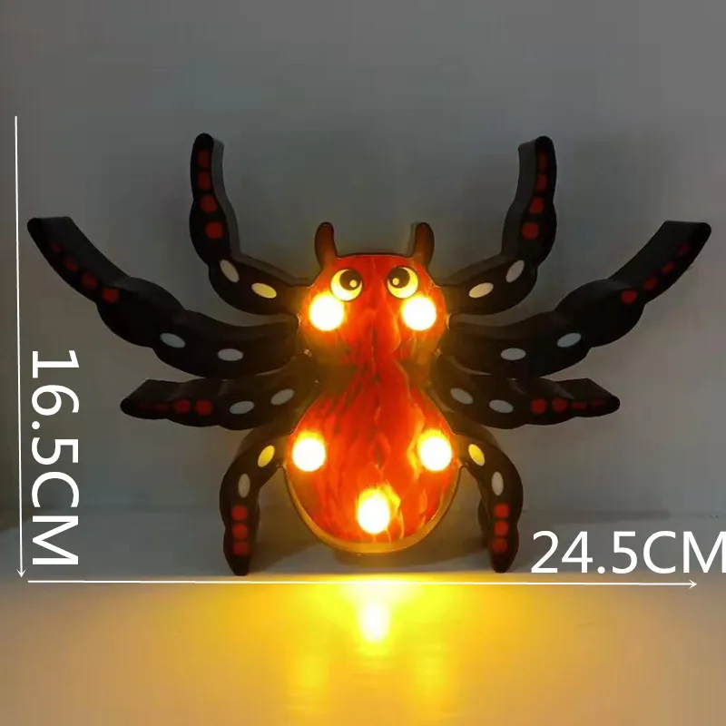 Новинка животных светодиодный 3D ночной светильник единорог фламинго олень вечерние украшения Детская комната ночники детские игрушки AA - Цвет: Plum