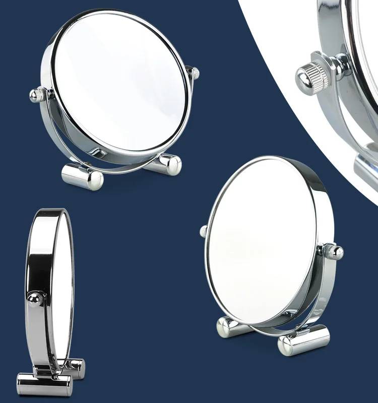 5 дюймов складное настольное зеркало для макияжа 3X 5X 7X 10X увеличительное двухстороннее металлическое портативное косметическое зеркало для путешествий
