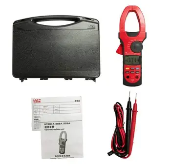 

Multimeters UT207A AC DC 1000A Digital Clamp and Meter Digital Ammeter Resistor Frequency Diode Test Digital Hold (Color : Red,