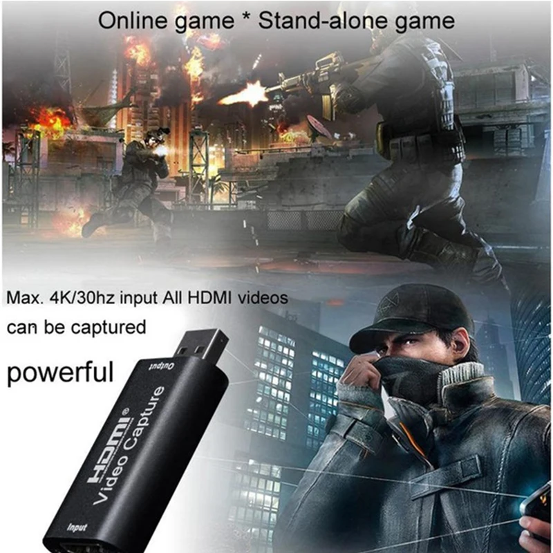 HD 1080P 4K Video Capture Card USB 3.0 USB 2.0 HDMI Video Record Box for PS4 Game DVD Camcorder Camera Recording Live Streaming (6)