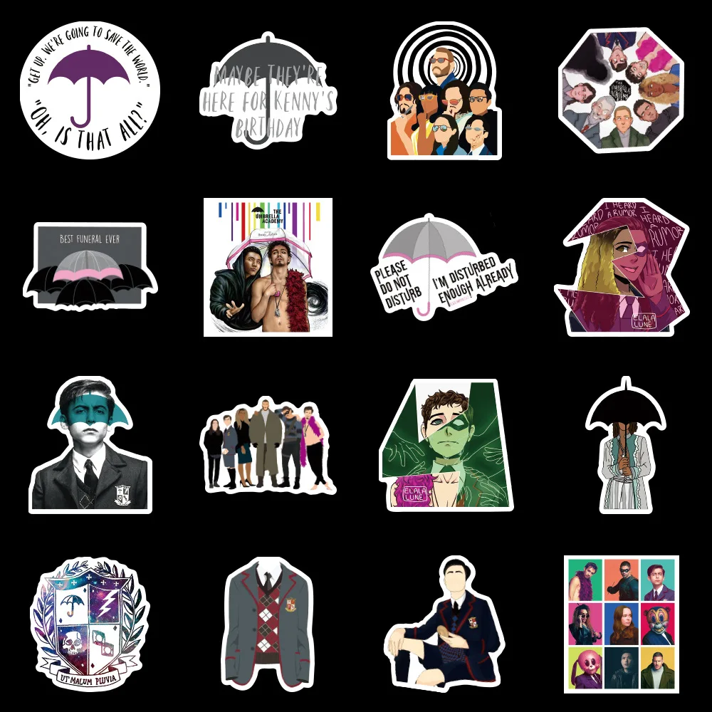 Umbrella Academy Logo Sticker for Sale by dewdrop-designs