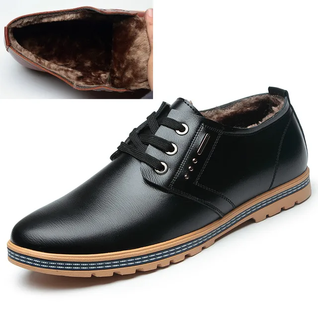 Casual Fur Genuine Leather Slip On Luxury Mens Vintage Shoes Men's Shoes Shoes