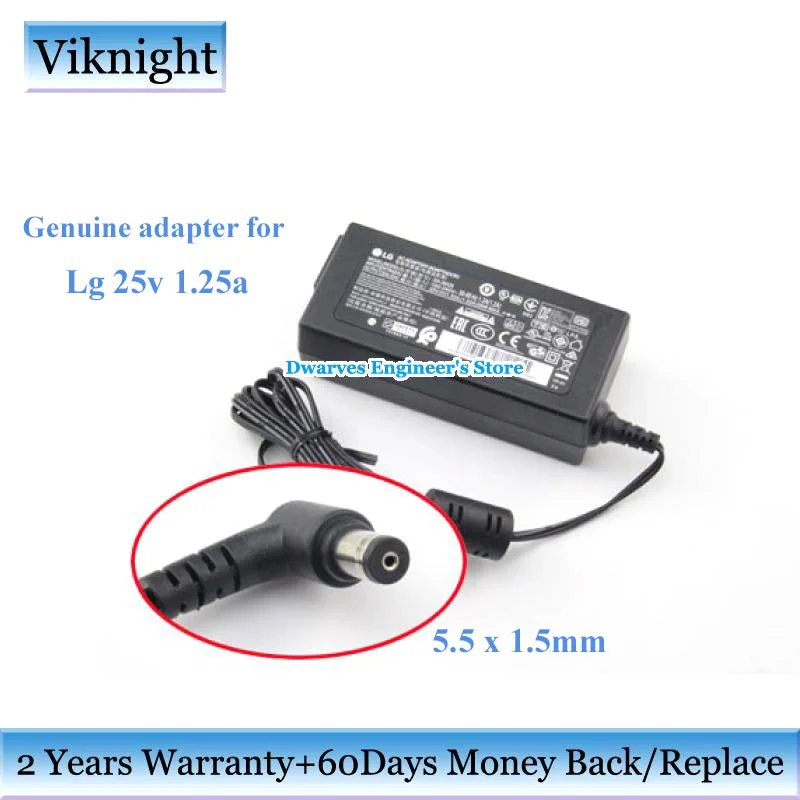 

Original 25V 1.25a ac power adapter charger for lg DA-38A25 DYF-2430 SH4 SOUND BAR EAY64290801 monitor adapter