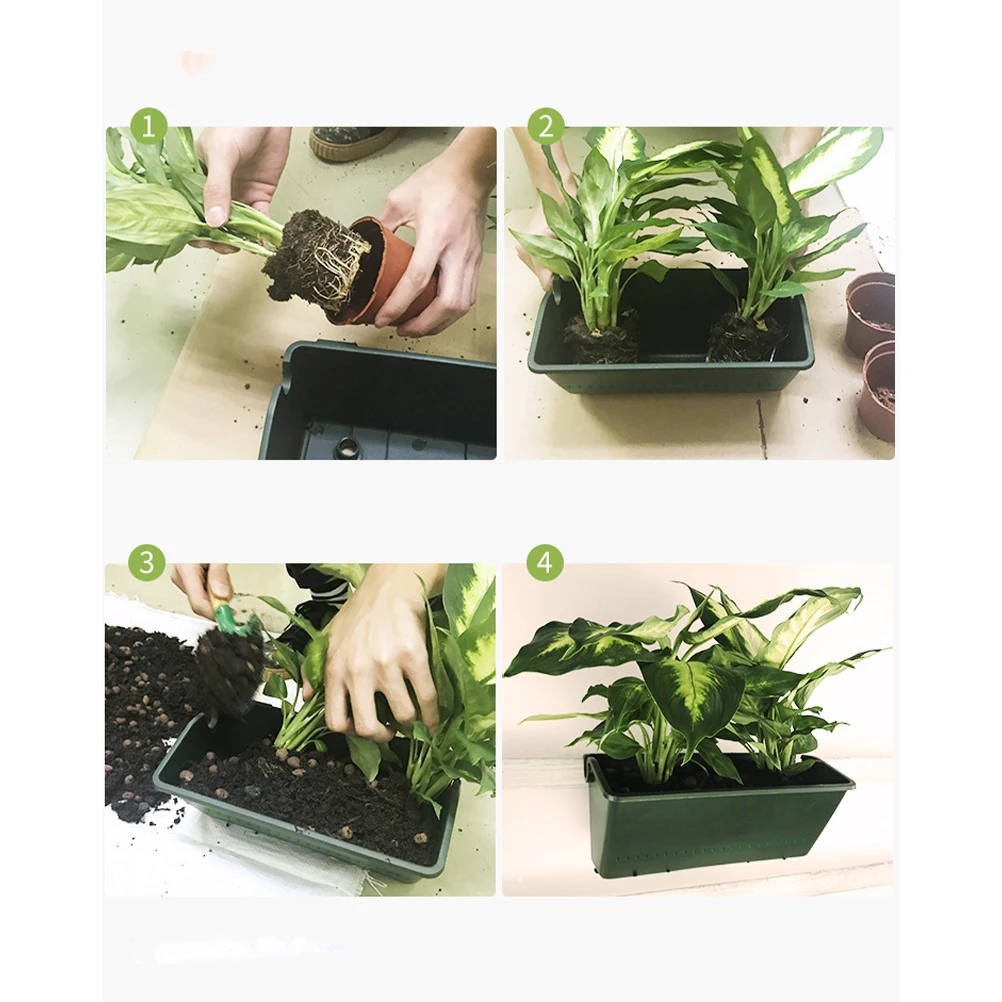 2PCS Outdoor Vertical Garden Wall Planter Wall Pot Wall Garden Vertical Planter Hanging Living Background For Hall Balcony Mall