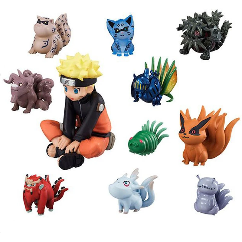 11pcs Set Action Figure Pvc Toys Baby Bijuu Kyuubi Kurama Christmas Kids Collection Model Toys Action Figures Aliexpress