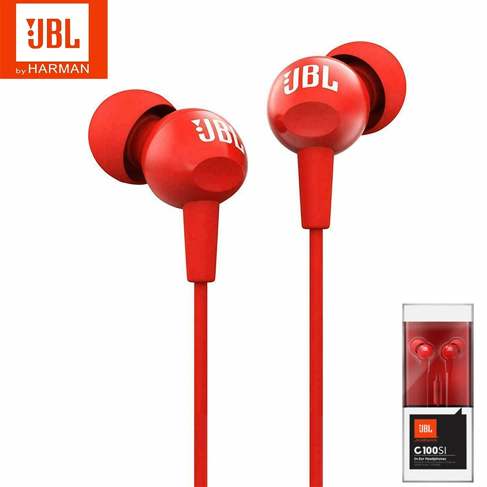 JBL Earbuds with Mic C100SI with Microphone White 