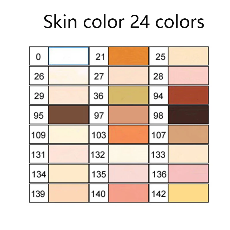 TOUCHNEW T7 Skin Tone Marker 24 Color Set for Portrait