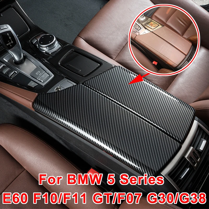 Car Center Console Armrest Box Cover Cap For BMW F10 F11 5series GT F07 G30 528i 523i 535i 530d 530i Interior Seat Arm Rest Cove