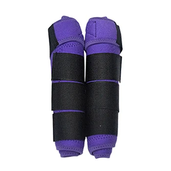 

1 Pair Training Soft Magic Sticker Washable High Elastic Cloth Horse Outdoor Leg Guards Riding Shock Absorbing Protective Gear