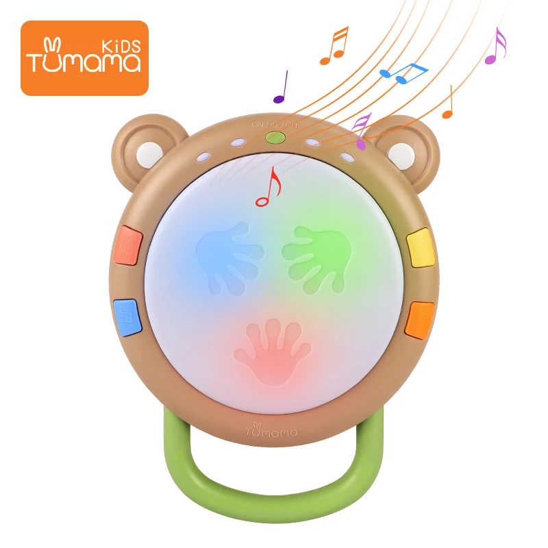 

TUMAMA Baby Musical Electronic Toy with Lights & Sounds Drum Toys for kids Early Hand Development 0-12 Month Gift for Infants