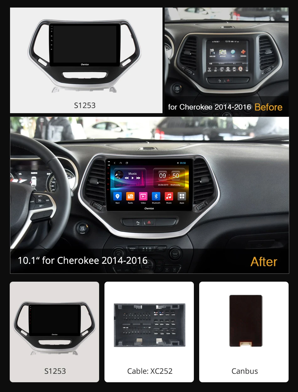 Ownice Octa Core Android 9 0 автомобильный DVD GPS Navi плеер k3 k5 k6 для Jeep Cherokee 2014 2015 2016 4G LTE DSP 360