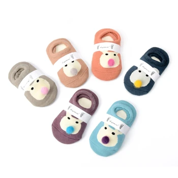 

6Pairs Spring/Autumn Winter Baby Cotton Socks Boys Girls Newborn Infant Toddler Asymmetry Anti-slip Floor Wear Quality