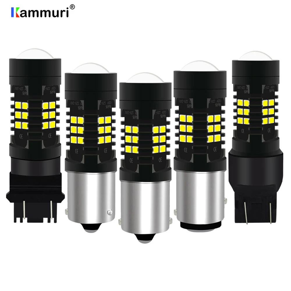 

KAMMURI P21W W21W W21/5W P21 LED T20 7440 7443 1156 1157 BA15S BAY15D BAU15S PY21W LED P27/5W P27/7W 3157 3156 Car 12V LED Light