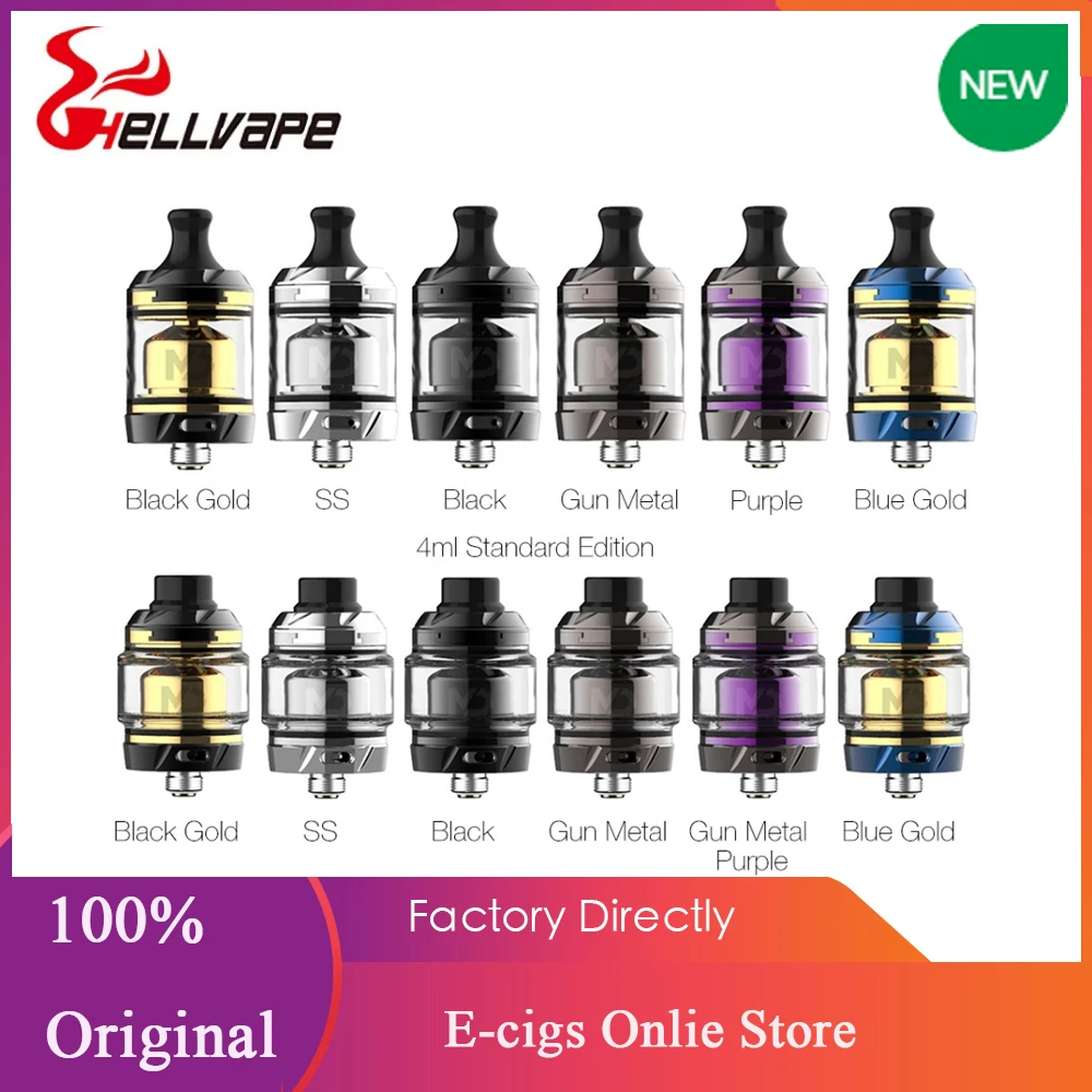 Оригинальный распылитель Hellvape MD RTA 2 мл/4 мл инновационный поворотный