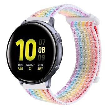 

Nylon Loop Watch Strap Replacement Wristband for Samsung Active 2 Smart Watch KQS8