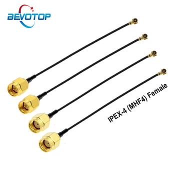

10pcs/lot IPX MHF4 Cable RP-SMA/SMA Male to MHF4 IPEX-4 Female Jack WIFI Antenna Pigtail Jumper RG0.81MM Extension RF Cable