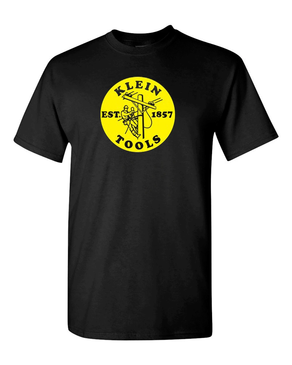 New Klein Tools Power Hand Logo Men's Black T-Shirt 2020 High quality Brand T shirt Casual Short sleeve O-neck Fashion Printed 1 |