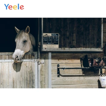 

Yeele Horse Stable Baby Child Portrait Backgrounds Vintage West Cowboy Photography Backdrops Photocall Photo Baby Studio Vinyl