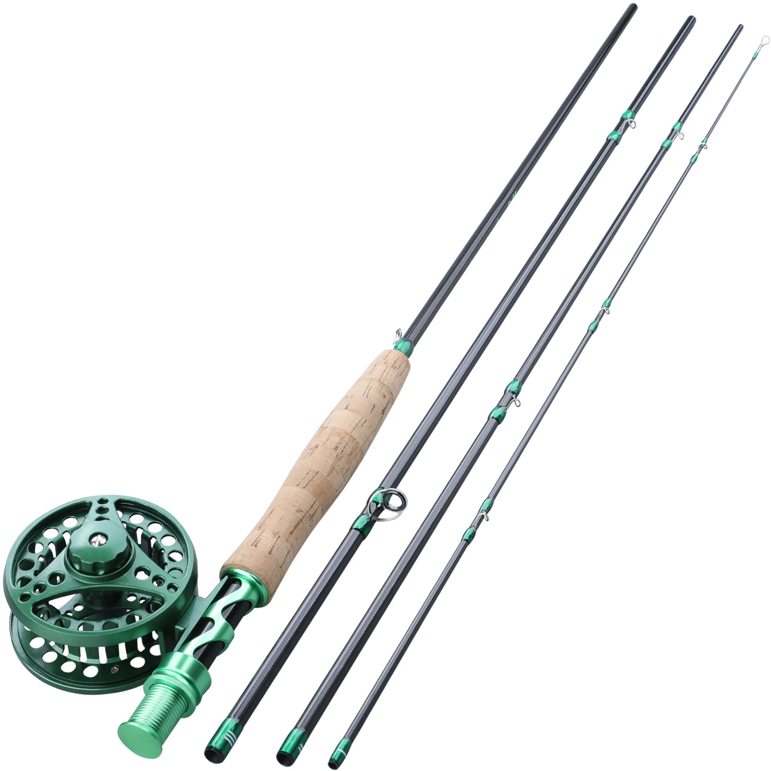 Sougayialng 2.7M #5/6 Fly Fishing Rod Combo Carbon Fiber Ultralight Weight Fly Fishing Rod and Fly Reel Gold/green Combo Pesca Sougayialng 2.7M #5/6 Fly Fishing Rod Combo Carbon Fiber Ultralight Weight Fly Fishing Rod and Fly Reel Gold/green Combo Pesca