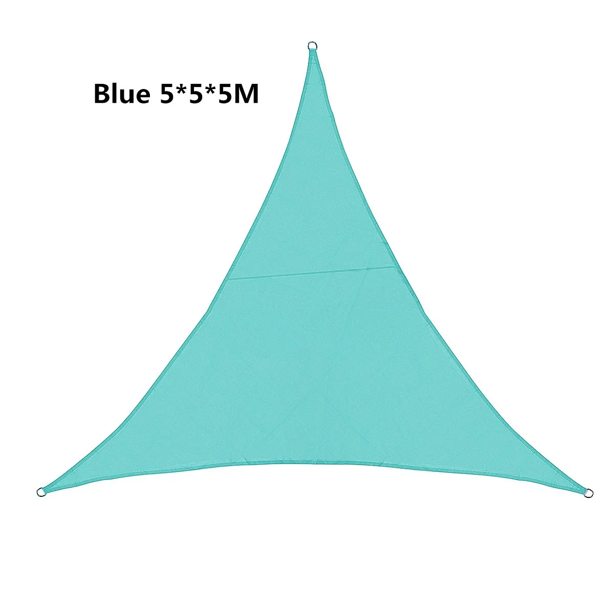 3-5 м водонепроницаемый солнцезащитный навес Треугольник Защита от Солнца Открытый навес сад патио бассейн навес парус тент Кемпинг Тент Ткань - Цвет: blue 5x5x5m