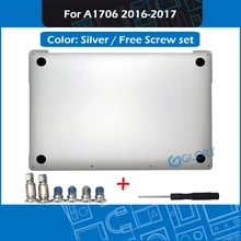 Серебристый чехол для ноутбука A1706 для Macbook Pro retina 1" с сенсорной панелью Late Mid, Нижняя крышка, Нижняя крышка, замена корпуса