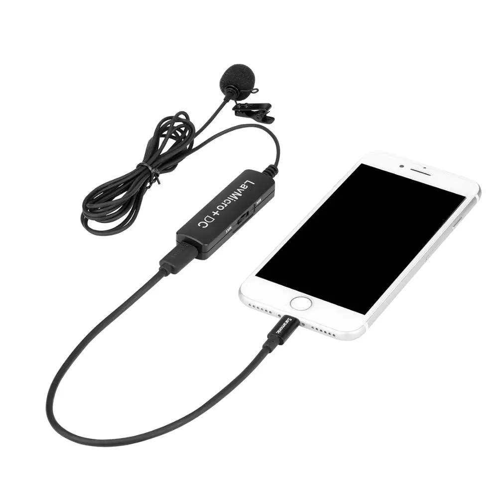 Saramonic LavMicro + DC качественный петличный микрофон с мониторингом и управлением