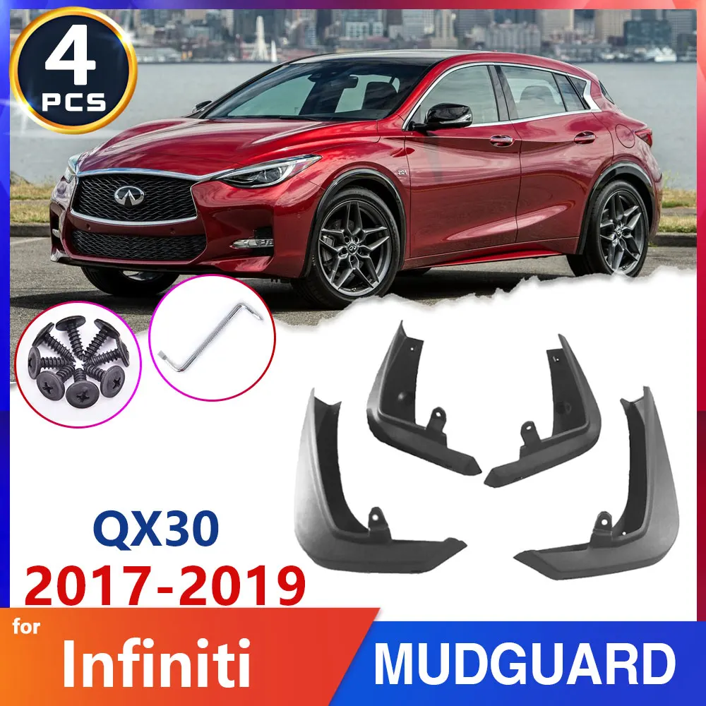 

Car Tire Fender Mud Flaps for Infiniti QX30 2017 2018 2019 Mudflap Mudguards Splash Mud Guards Flaps Rims Car Accessories Goods